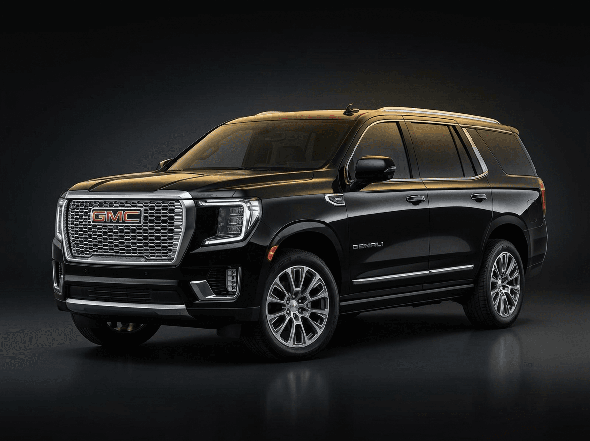 Black GMC Yukon Denali luxury SUV